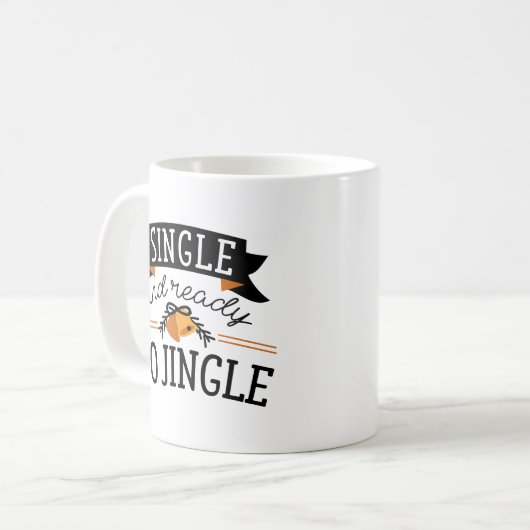 Single en klaar om te springen koffiemok (Voorkant links)