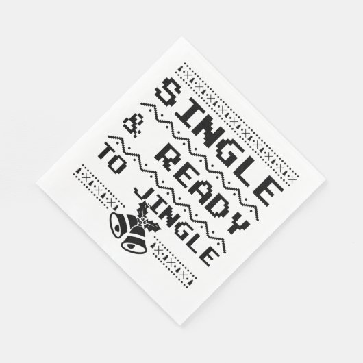 Single en klaar om te springen servet (Hoek)