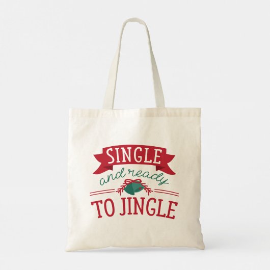 Single en klaar om te springen tote bag (Achterkant)