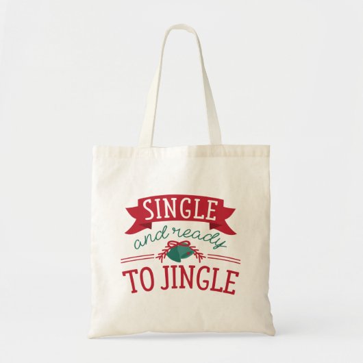 Single en klaar om te springen tote bag (Voorkant)