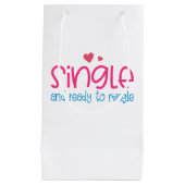 Single en klaar om Valentijn te mengen | Cadeautas (Voorkant)