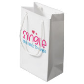 Single en klaar om Valentijn te mengen | Cadeautas (Achterkant Gekanteld)