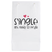 Single en klaar om Valentijn te mengen | Cadeautas (Voorkant)