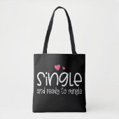 Single en klaar om Valentijn te mengen | Tote bag (Voorkant)