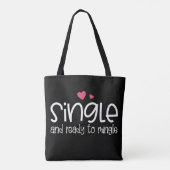 Single en klaar om Valentijn te mengen | Tote bag (Achterkant)