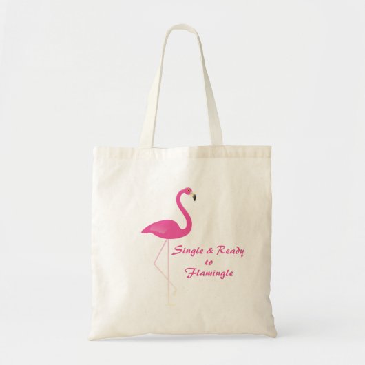 Single en klaar voor Flamingle Budget Tas (Voorkant)