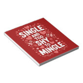 Single en te verlegen om grappige Valentijnsdag te Notitieblok (Schuin)