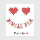 Single Era Smiling Hearts - Valentijnsticker Sticker (Vel)