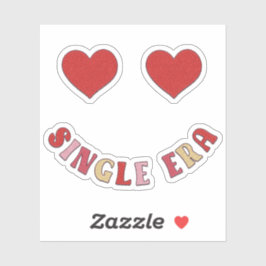 Single Era Smiling Hearts - Valentijnsticker Sticker