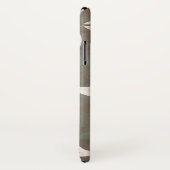 Single Flower Design op Antiek  achtergrond Case-Mate iPhone Case (Achterkant / rechts)