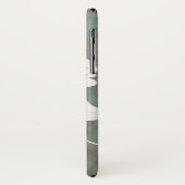 Single Flower Design op Antiek  achtergrond Case-Mate iPhone Case (Achterkant/links)