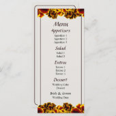 Single French Marigold Menu (Voorkant / Achterkant)