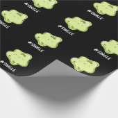 #Single Funny Solo Cell Biology Pun Dark BG Cadeaupapier (Hoek)