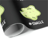 #Single Funny Solo Cell Biology Pun Dark BG Cadeaupapier (Rol Hoek)