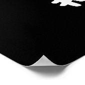 #Single Funny Solo Cell Biology Pun Dark BG Poster (Hoek)