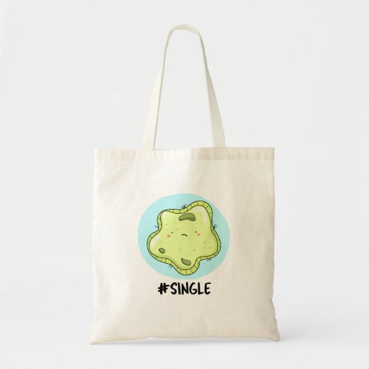#Single Funny Solo Cell Biology Pun Tote Bag (Voorkant)