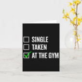 Single genomen in de sportschool Grappige Workout  Kaart (Gele Bloem)