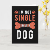 Single Gift Dog Kaart (Gele Bloem)