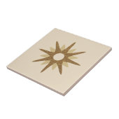 Single Gold Starburst uit de midden-eeuwen Tegeltje (Zijkant)