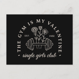 Single Grappige Valentijn's Day Gym Girls Briefkaart