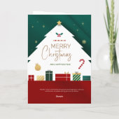 Single Guy Kerst Kaart met Dog 5x7" (Achterkant)