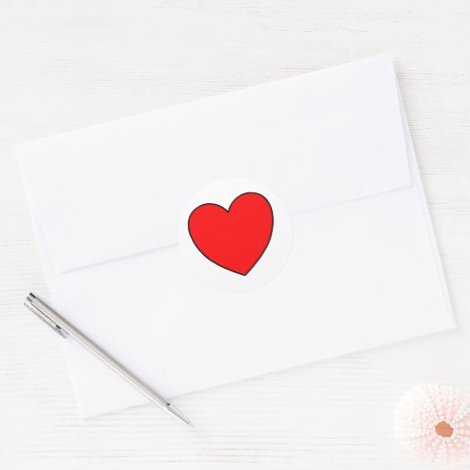 Single Heart Sticker (Envelop)