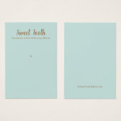 Single Hole Pendant Pin Visitekaartje (Voorkant /achterkant)