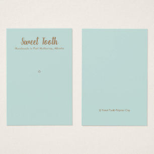 Single Hole Pendant Pin Visitekaartje