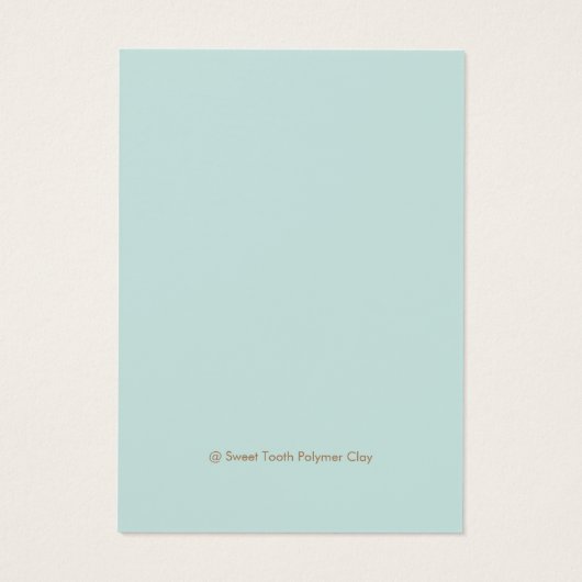 Single Hole Pendant Pin Visitekaartje (Achterkant)