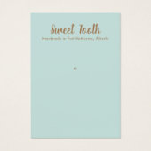 Single Hole Pendant Pin Visitekaartje (Voorkant)