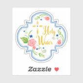 Single Holy Water Bottle Sticker (Vel)