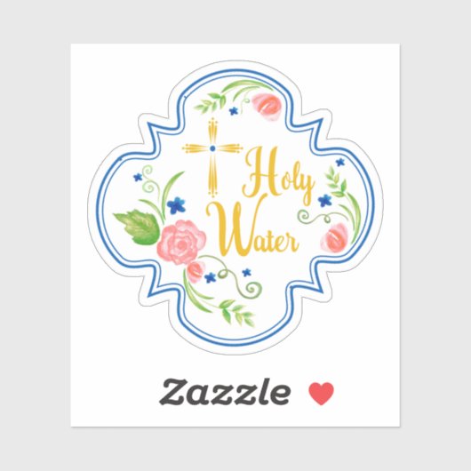 Single Holy Water Bottle Sticker (Vel)