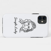 Single Lady iPhone hoesje (Achterkant (horizontaal))