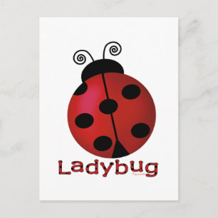 Single Ladybug Briefkaart