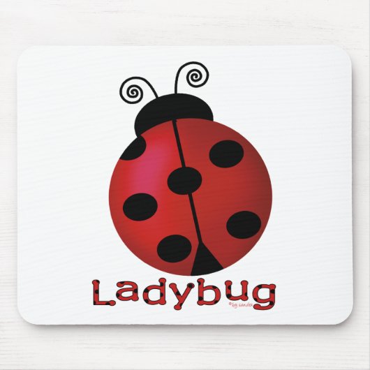 Single Ladybug Muismat (Voorkant)