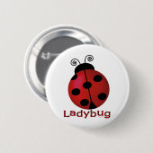 Single Ladybug Ronde Button 5,7 Cm (Voorkant /achterkant)