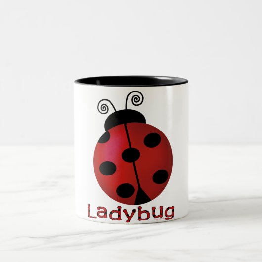 Single Ladybug Tweekleurige Koffiemok (Center)