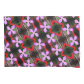 Single Lavender Clematis Flower Abstract Patroon Kussensloop (Voorkant)