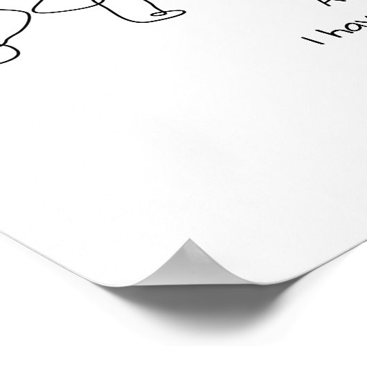 Single line art - gorilla poster (Hoek)