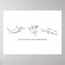 Single line art - haai