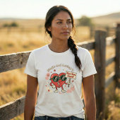 Single & Loving It Retro Grappig Canvas Tri-Blend Shirt