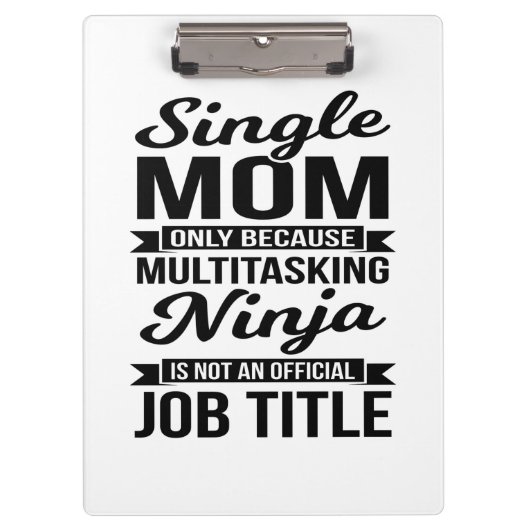 Single Ma Multitasking Ninja Klembord (Voorkant)
