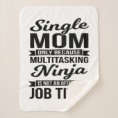 Single Ma Multitasking Ninja Sherpa Deken (Voorkant)