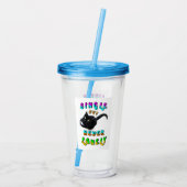 Single, maar nooit eenzaam acryl drinkbeker (Achterkant)