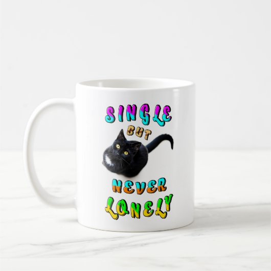 Single, maar nooit eenzaam koffiemok (Links)