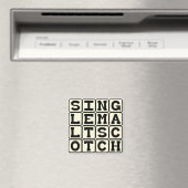 Single Malt Scotch, Alcoholische Drank Magneet (Insitu (Vaatwasser))