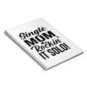 Single Mam Rockin It Solo Notitieboek (Rechterzijde)