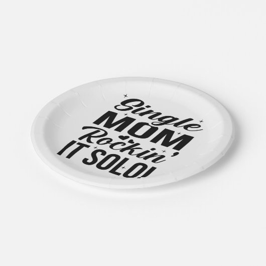 Single Mam Rockin It Solo Papieren Bordje (Gekanteld)