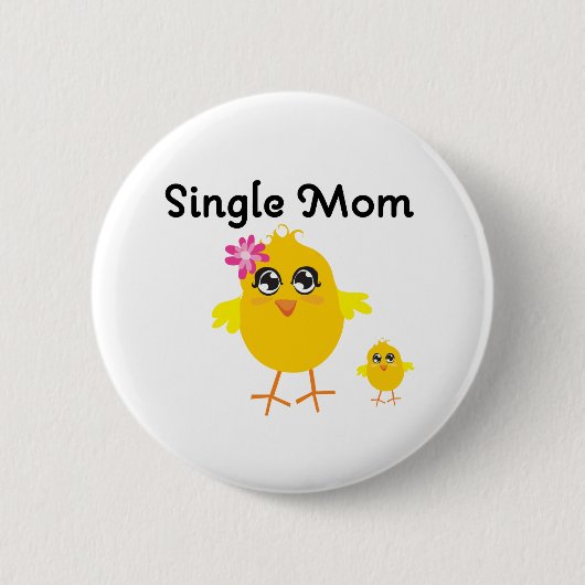 Single Mam Ronde Button 5,7 Cm (Voorkant)