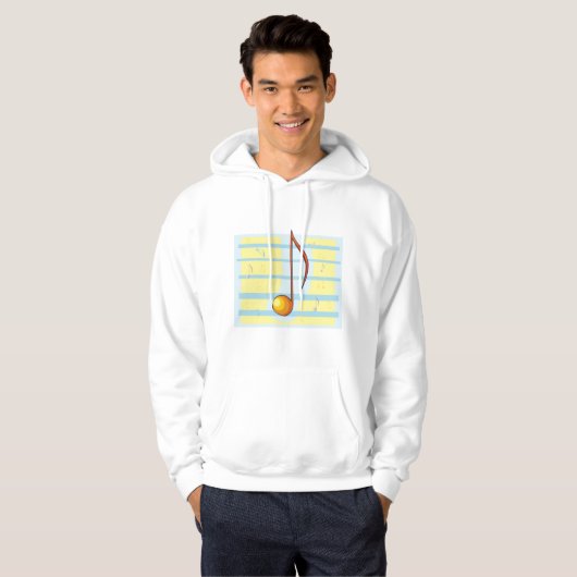 Single Musical Note Hoodie (Voorkant volledig)